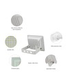 Noctis Lux Floodlight 10W - 230V, IP65, 90x75x27mm, Hvit