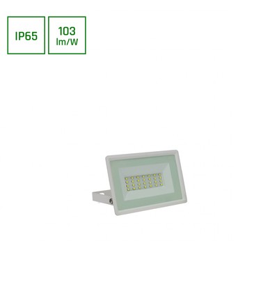 20W LED lyskaster - 2050lm, IP65, 6000K, kald hvit, utendørs