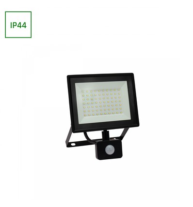 NOCTIS LUX 3 Lyskaster 50W 230V IP44 180x215x53mm SVART med PIR-sensor