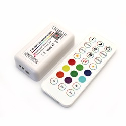  RGB+WW Wifi-kontroller med fjernkontroll - Tuya/Smart Life, Google Home,Alexa og smarttelefoner, 12V (288W), 24V (576W)