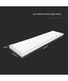 120x30 LED-panel, 40W - 110lm/W, innebygd i hvit ramme