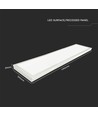 V-Tac 120x30 LED panel - 40W, 4000lm, innebygd i hvit ramme