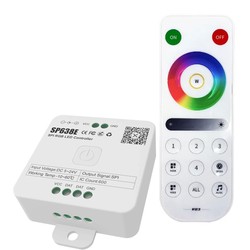 LED strips RGBIC kontroller med fjernkontroll - Wifi, RF trådløs, slim fjernbetjening, IP65 og IP68 RGBIC