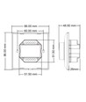 0/1-10V dimmer - Max 600W, til europaboks