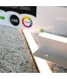 Troldtekt LED-skinnesett 4x120 cm - Innfelt, Akustilight inkl. ledninger og driver
