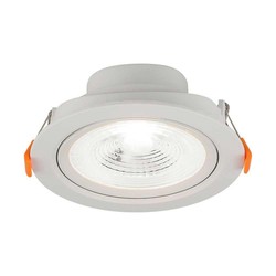  Restsalg: V-Tac 7W LED spotlight - Hull: Ø7,5 cm, Mål: Ø9,1 cm, 4,6 cm høy, 230V
