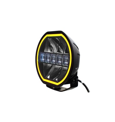 108W 7'' Beam HEXA, LED fjernlys - E-godkjent, dual posisjonslys, arbeidslampe