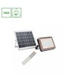 50W Solara 2 solcelle lyskaster - 3.2V, IP65, kald hvit, sort, fjernkontroll, inkl. solcellepanel