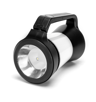 LED 3-i-1 Campinglampe med Dreiedimmer, 22 SMD, Svart - Bruker 3x AA-batterier