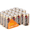 2 stk. D Batteri - 1,5V, R20D