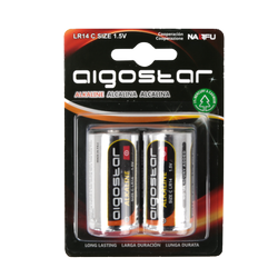 Batterier Alkalisk batteri LR14C 1.5V - 2-pakke