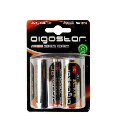 Alkalisk batteri LR20D 1,5V 2-pakning