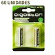 2 stk. Oppladbart AA Batteri - 1600mAh, 1.2V