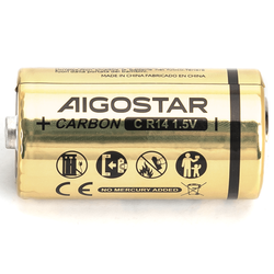 Batterier Karbon-sink batteri R14C - 1,5V - 2-pakning.