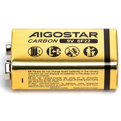 Batterier Karbon-sink batteri - 6F22 9V - 1 stk.