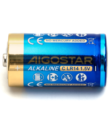 2 stk. Alkaline Batteri - LR14C, 1.5V