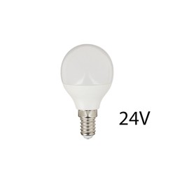 2W LED pære - P45, E14, 24V