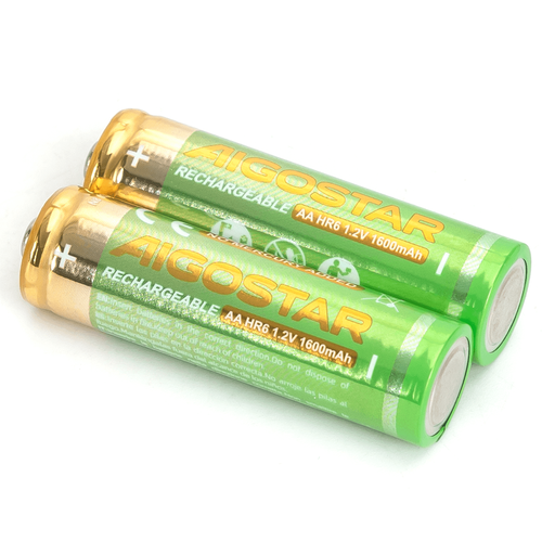 2 stk. Oppladbart AA Batteri - 1600mAh, 1.2V