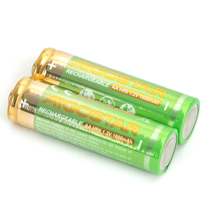 2 stk. Oppladbart AA Batteri - 1600mAh, 1.2V