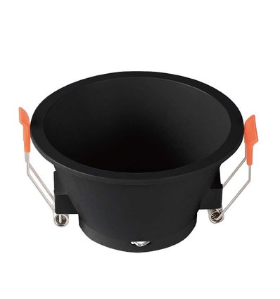 MR16 eller GU10 Downlight, blender ikke - Uten lyskilde, sort, Hull: Ø8,3 cm, Mål: Ø9,3 cm