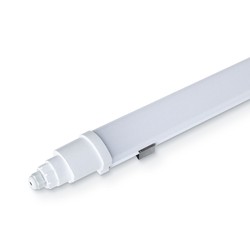 Med LED - Lysrør armatur V-Tac vanntett 120cm 36W komplett LED armatur - Linkable, IP65, 230V
