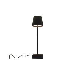 Bordlampe Candela LED bordlampe med trådøs lading - Sort, IP54 Innendørs/utendørs, berøringsdimbar