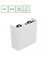 4W Luna opp/ned vegglampe - IP54 utendørs, CCT, 3 lysfarger, hvit, inkl. LED