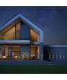 4W Luna opp/ned vegglampe - IP54 utendørs, CCT, 3 lysfarger, hvit, inkl. LED