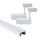 LEDlife SLIM 1 meter skinne til skinnespots - Hvit, inkludert 2 stk. hvite SLIM skinnespot, komplett sett