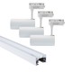 LEDlife SLIM 1,5 meter skinne til skinnespots - Hvit, inkludert 3 stk. hvite SLIM skinnespot, komplett sett