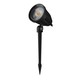 FLORI Ligero Hage lampe 6W - Kald Hvit, 230V, 40°, IP65, 53x77mm + 145mm Påle, Sort