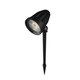 FLORI Ligero Hage lampe 6W - Kald Hvit, 230V, 40°, IP65, 53x77mm + 145mm Påle, Sort