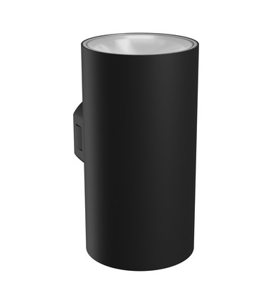 18W Torre opp/ned vegglampe - IP54 utendørs, Rund, CCT, 3 lysfarger, sort, inkl. lyskilde