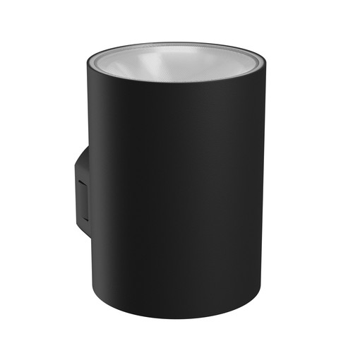 9W Torre vegglampe - IP54 utendørs, rund, CCT, 3 lysfarger, sort, inkl. lyskilde