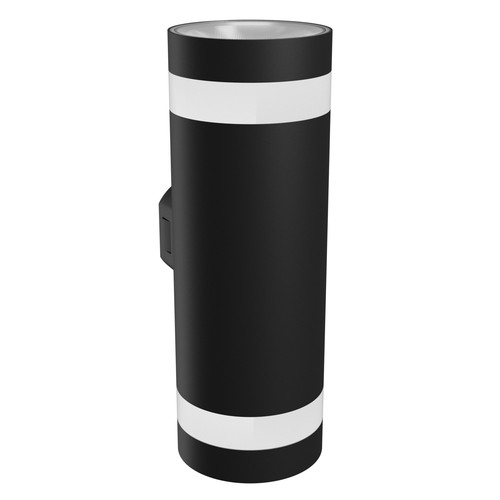 18W Torre ring vegglampe - IP54 utendørs, Rund, CCT, Sort, Opp/ned, 3 lysfarger, inkl. lyskilde