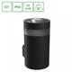 Torre ring 9W sort vegglampe, CCT - Rund, 3 lysfarger, IP54 utendørs, 230V, inkl. lyskilde