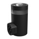 Torre ring 9W sort vegglampe, CCT - Rund, 3 lysfarger, IP54 utendørs, 230V, inkl. lyskilde