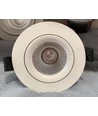 6W Ø9cm innfellingsspot dimbar RA90 - 12-24V, hull: Ø7,5 cm, mål: Ø9 cm, hvit kant