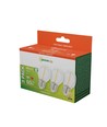 LED-pærer E27 1W - 230V, filament, varmhvit, klar, Spectrum, 3-pakning