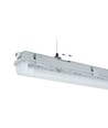 150cm 24W Limea H LED-armatur, gjennomgangskoblet - IP65 vanntett, inkl. 1x T8 LED-rør