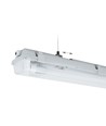 Limea H LED dobbeltarmatur - Inkl. 2x 18,5W 120cm T8 LED rør, IP65 vanntett, gjennomgangskobling