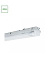Outlet: 60cm 18W Limea H LED dobbeltarmatur, gjennomkoblet - IP65 vanntett, inkl. 2x T8 LED-rør