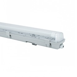 Industri Limea H LED-armatur G13 - Vanntett, 1x120, 250V, IP65, 1320x75x90 mm, grå, H, uten lyskilde