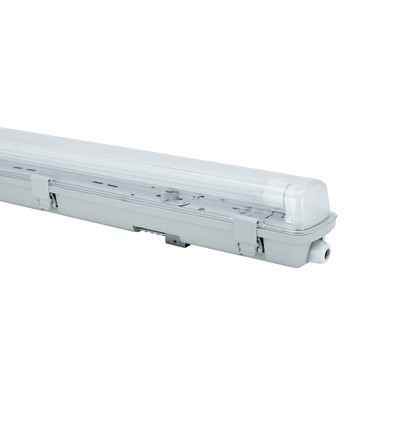 Limea H LED-armatur G13 - Vanntett, 1x120, 250V, IP65, 1320x75x90 mm, grå, H, uten lyskilde