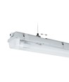 71cm Limea H LED dobbeltarmatur - Til 2x 60cm LED-rør, IP65 vanntett, grå