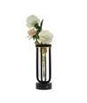 Outlet: Blomstervase med LED lys Innendørs/utendørs - Svart, dimbar, IP54 utendørs