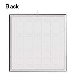 LED-paneler 60x60 bakbelyst CCT LED panel - 36W, svart kant, 140lm/W