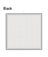 60x60 bakbelyst CCT LED panel - 36W, svart kant, 140lm/W