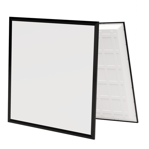 60x60 bakbelyst CCT LED panel - 36W, svart kant, 140lm/W