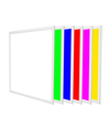 60x60 RGB+CCT LED panel - 36W, hvit kant